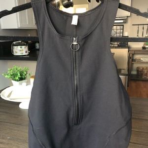 Free People Zip Up Crop